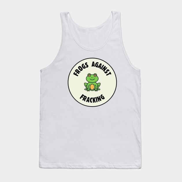 Frogs Against Fracking - Ban Fracking Tank Top by Football from the Left